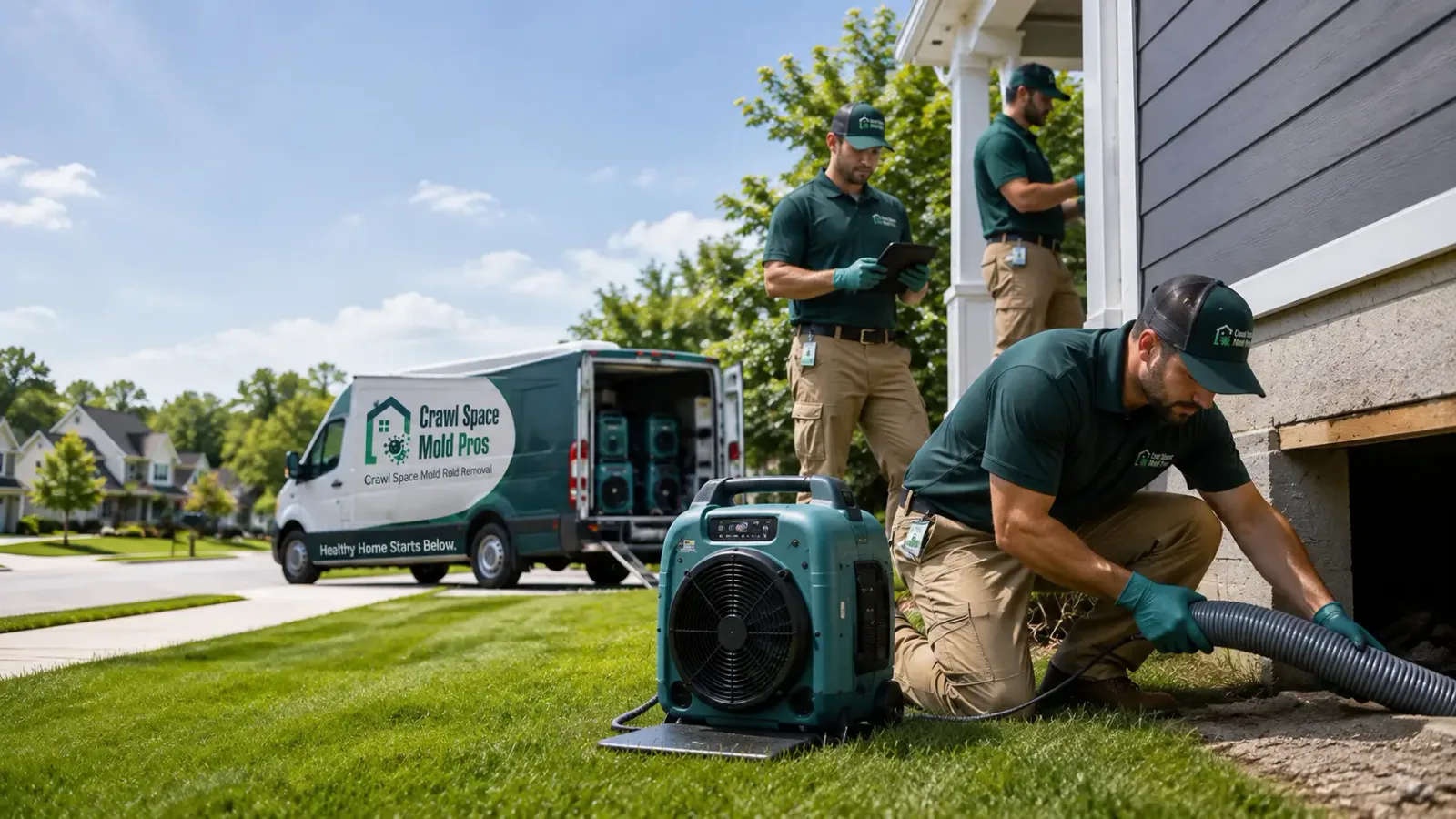 Crawl Space Mold Removal in Bentley, MI